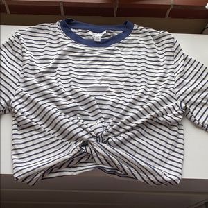 top shop knot shirt